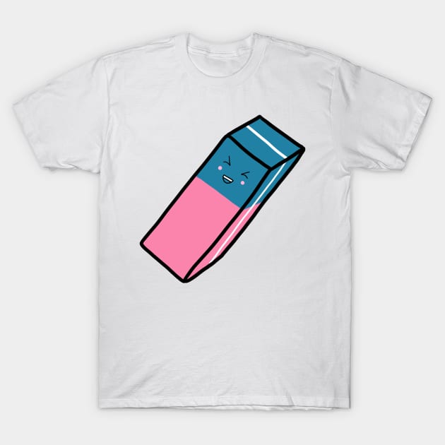 Cute Pink and Blue eraser T-Shirt by Artmmey